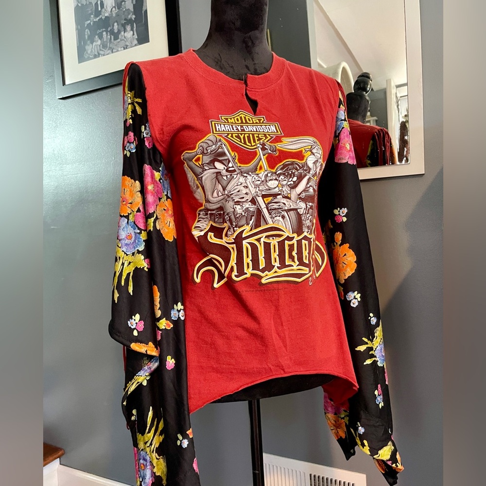 BADLANDS❣️ rad kimono dress/top reworked Harley-Davidson STURGIS❣️